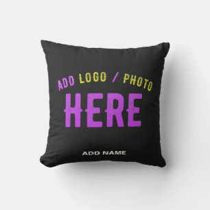 COUSSIN MODERNE ET MODERNE PERSONNALISABLE NOIR VÉRIFIÉ