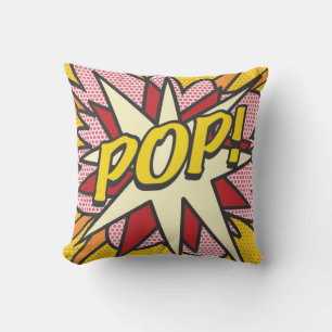 Coussin Moderne Fun Cool POP Comic Book tendance