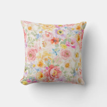 Moderne joli motif floral aquarelle printemps