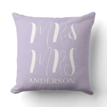 Moderne Mariage Script Violet Mr et Mrs