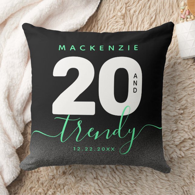 Coussin Moderne Mint Green 20 et tendance (Couverture)