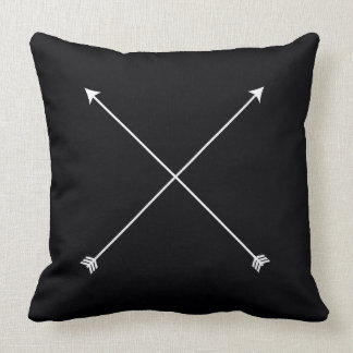 Coussin Moderne noir minimal de flèche