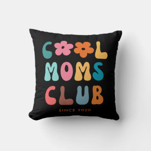Coussin Moderne Retro Cool maman club Vintage Super Daisy