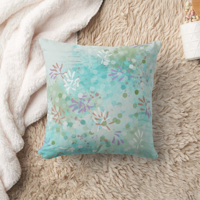Coussin Moderne tendance Floral Abstrait (Couverture)