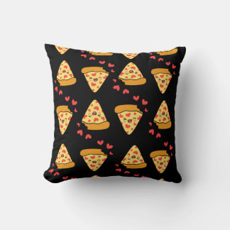 Coussin Moderne vintage drôle pizza motif fromage rétro