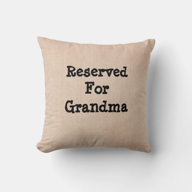 Coussin Modifier le nom de grand-mère Texte réservé à gran (Recto)