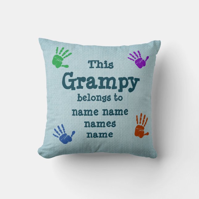 Coussin Modifier N'IMPORTE QUEL Texte - Cette Grampy Appar (Recto)