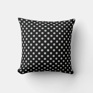 Coussin Modifier Pois gris N'importe quelle couleur Clique