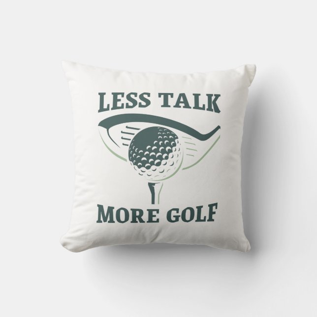 Coussin Moins Parlez Plus Golf (Recto)