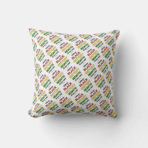 Coussin MOIS D'HISTOIRE NOIRE MOtivationnel BHM
