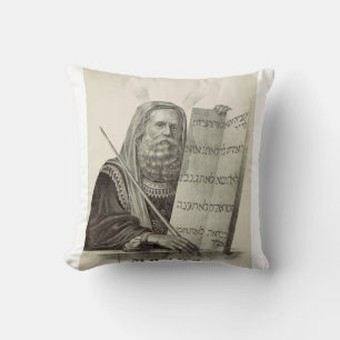 Coussin Moïse prophète avec les Tables de la Loi