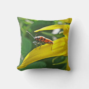 Coussin MoJo Dekokissen lustiger roter Punktekäfer