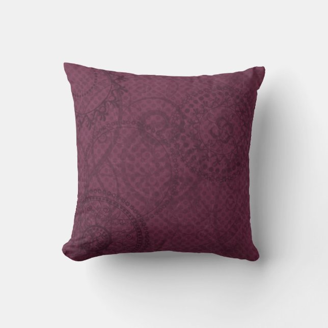 Coussin MOJO vintage violet (Recto)