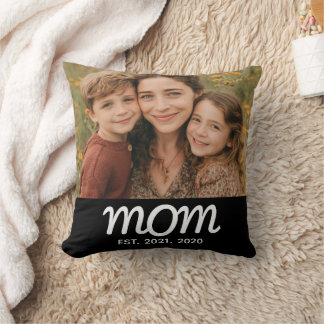 Coussin Mom Established Modern Script Photo