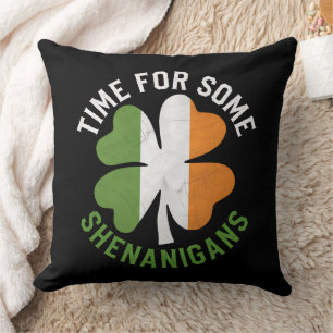Coussin Moment pour quelques espiègleries Trèfle Saint-Pat