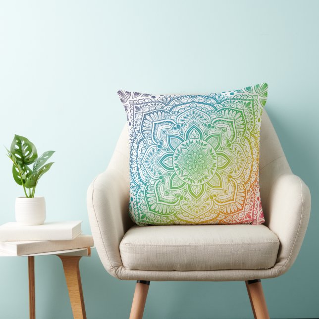 Coussin Momijigari Mandala Throw Pillow (Chaise)