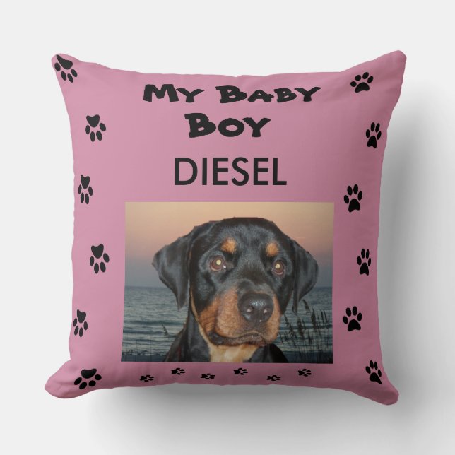 Coussin Mon bébé chien (Recto)