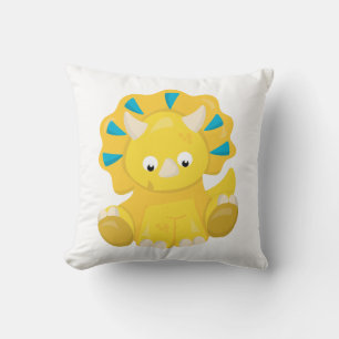 Coussin Mon bébé Dinosaure Tricératops