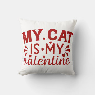 Coussin Mon chat est ma Saint Valentin