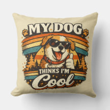 Mon chien pense que je suis cool art de chien rétr