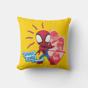 Coussin Mon sens d'araignée me picote !