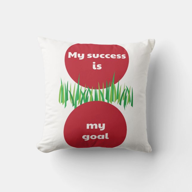 Coussin Mon succès est mon objectif EN (Recto)