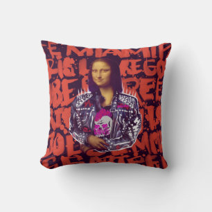 Coussin Mona Lisa Punk Art