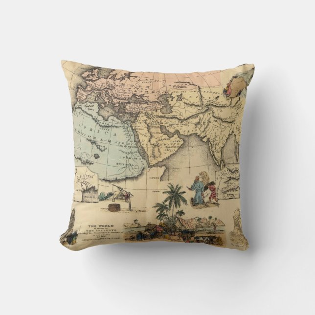 Coussin Monde de la Bible connu pour l'oreiller des ancien (Recto)