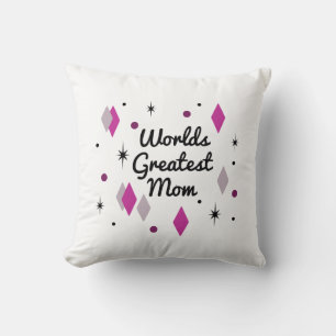 Coussin Monde du Midsiècle de la meilleure maman