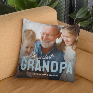 Coussin Monde plus grande grand grand-père photo