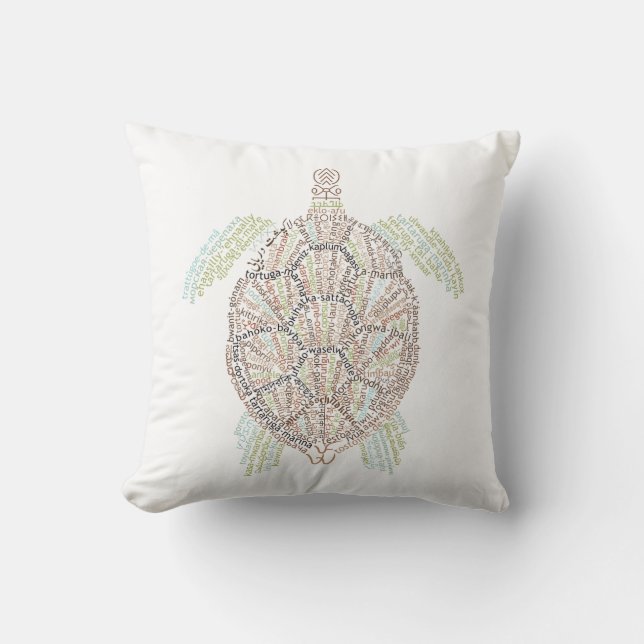 Coussin mondial de la tortue de mer (Recto)