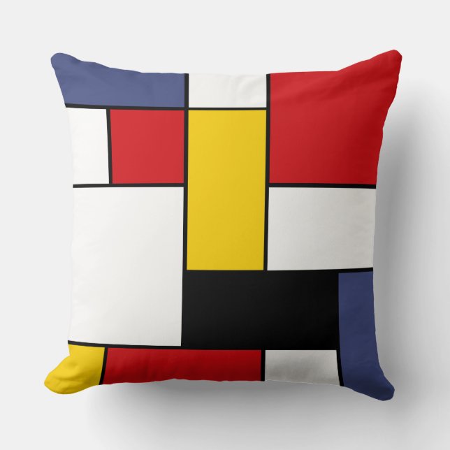 Coussin Mondrian a inspiré la conception (Recto)