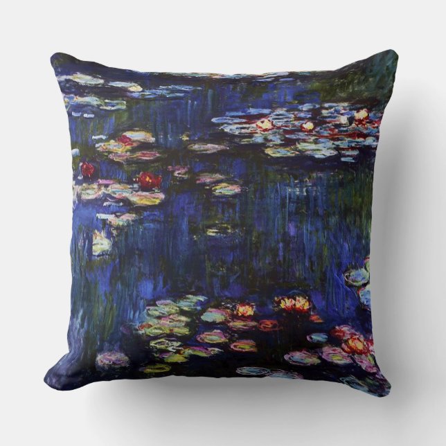 Coussin Monet-Eau-Lis de Claude (Recto)