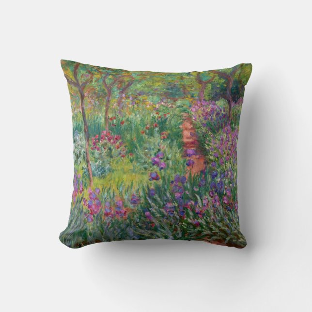 Coussin Monet "Le jardin d'Iris à Giverny" (Recto)