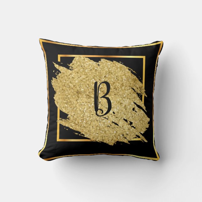 Coussin Monogram Black Luxury Royal (Recto)