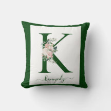 Monogram Floral Letter K
