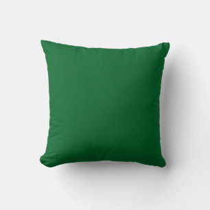 Coussin MONOGRAM solide vert foncé personnalisé