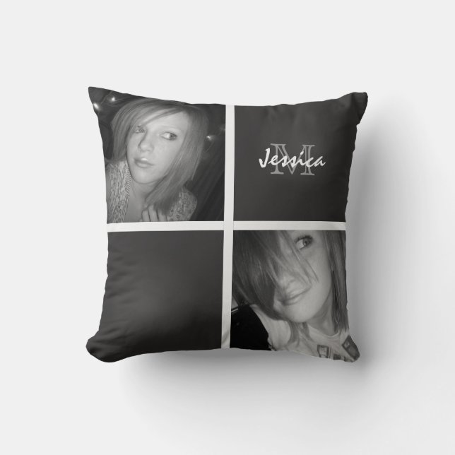 Coussin Monogramme : Carreau d'image (Recto)