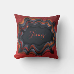Coussin Monogramme de décoration d'Halloween