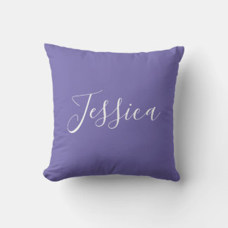 Coussin Monogramme de lavande moderne