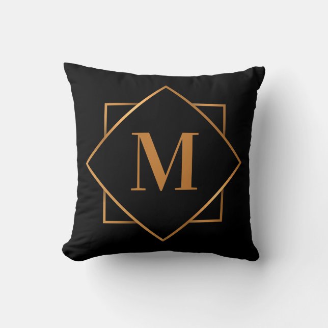 Coussin Monogramme d'or (Recto)