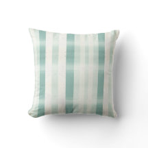 Monogramme Élégant Aquarelle Rayure Vert Crème