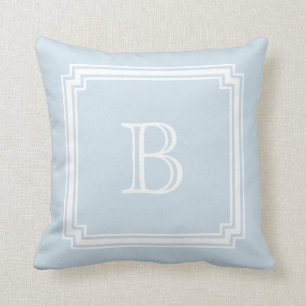 Coussin Monogramme faisant le coin entaillé d'arrière -