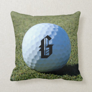 Coussin (Monogramme - il) boule de golf sur la photo en