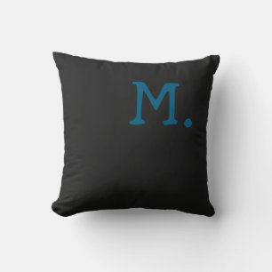 Coussin Monogramme moderne Remplacer initial Ajouter le vô