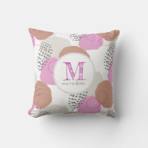 Monogramme Motif rose Abstrait moderne 