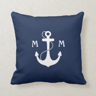 Coussin Monogramme nautique