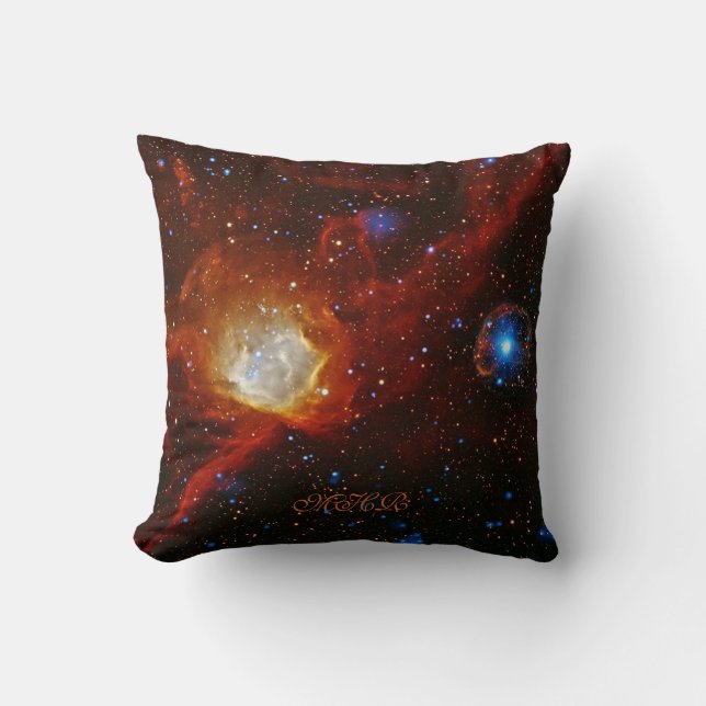 Coussin Monogramme Nebula N90 et Pulsar SXP1062 (Recto)