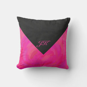 Coussin Monogramme Passion Rose