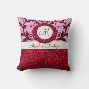 Coussin monogramme personnalisable parties scintil